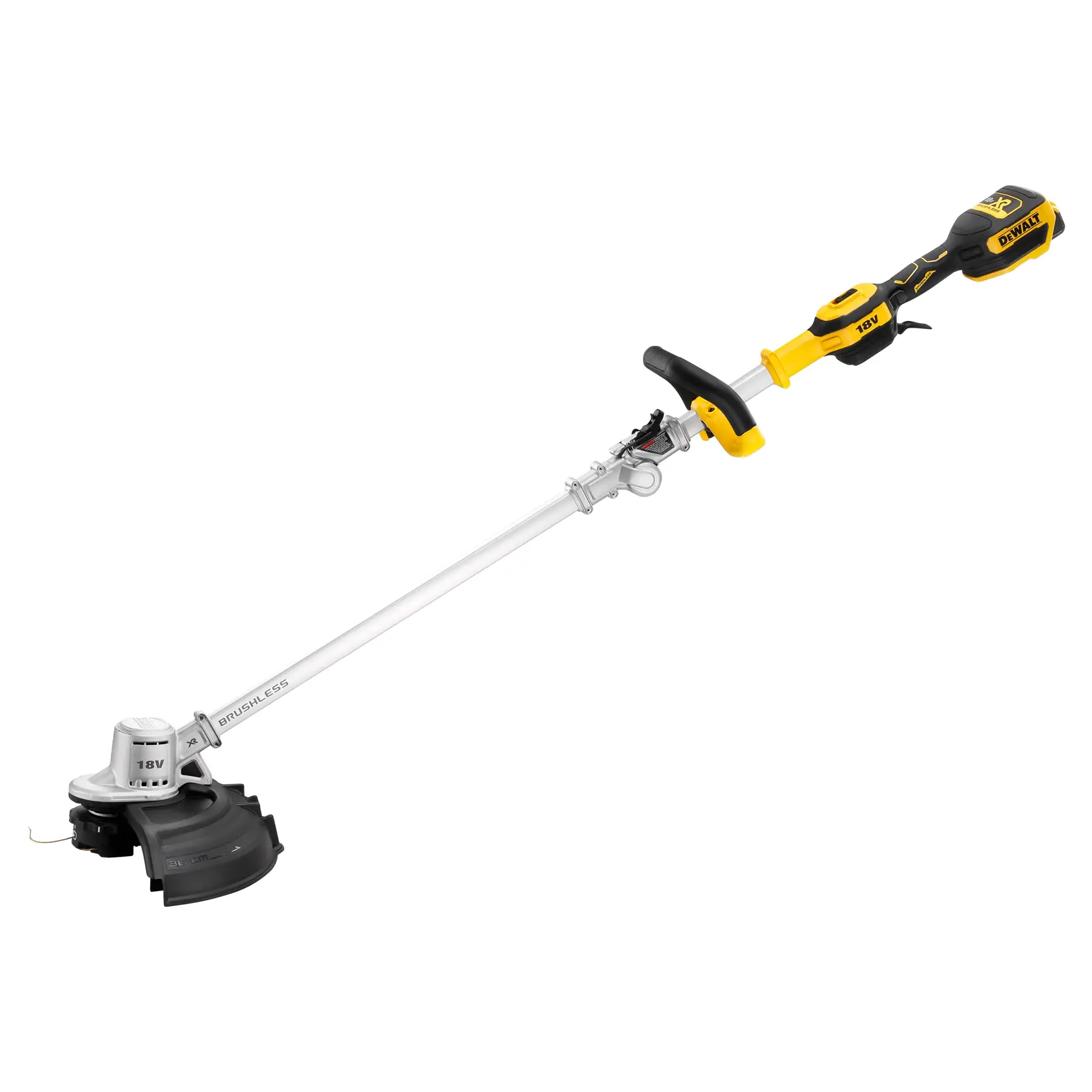 18V XR® Brushless String Trimmer With Folding Shaft - 1 x 5Ah
