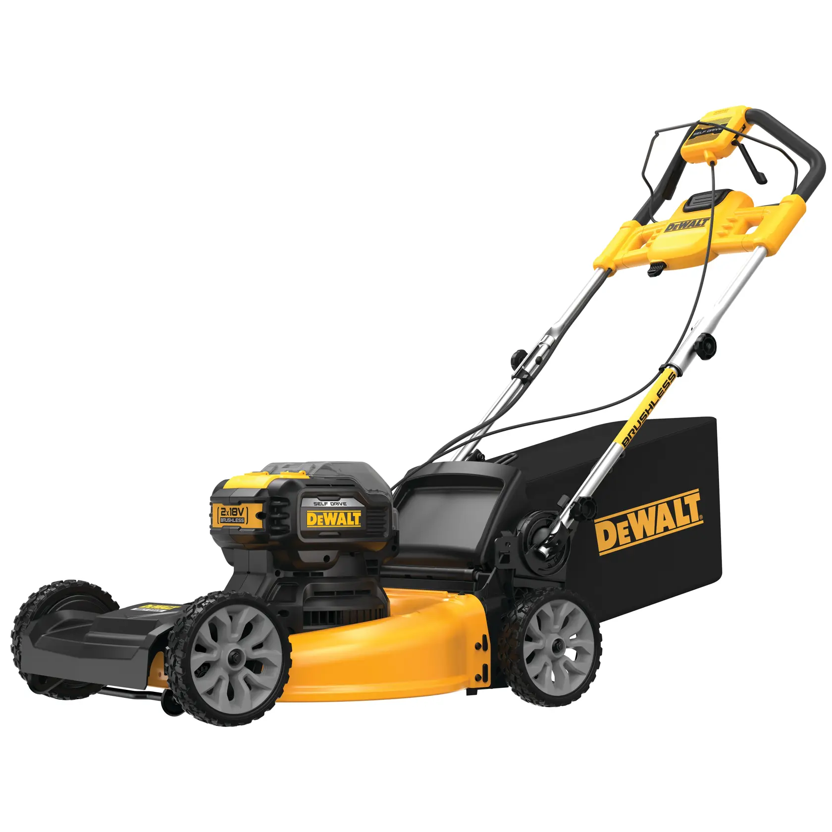 2 x 18V XR® Brushless Self-propelled Lawn Mower (Tool Only)