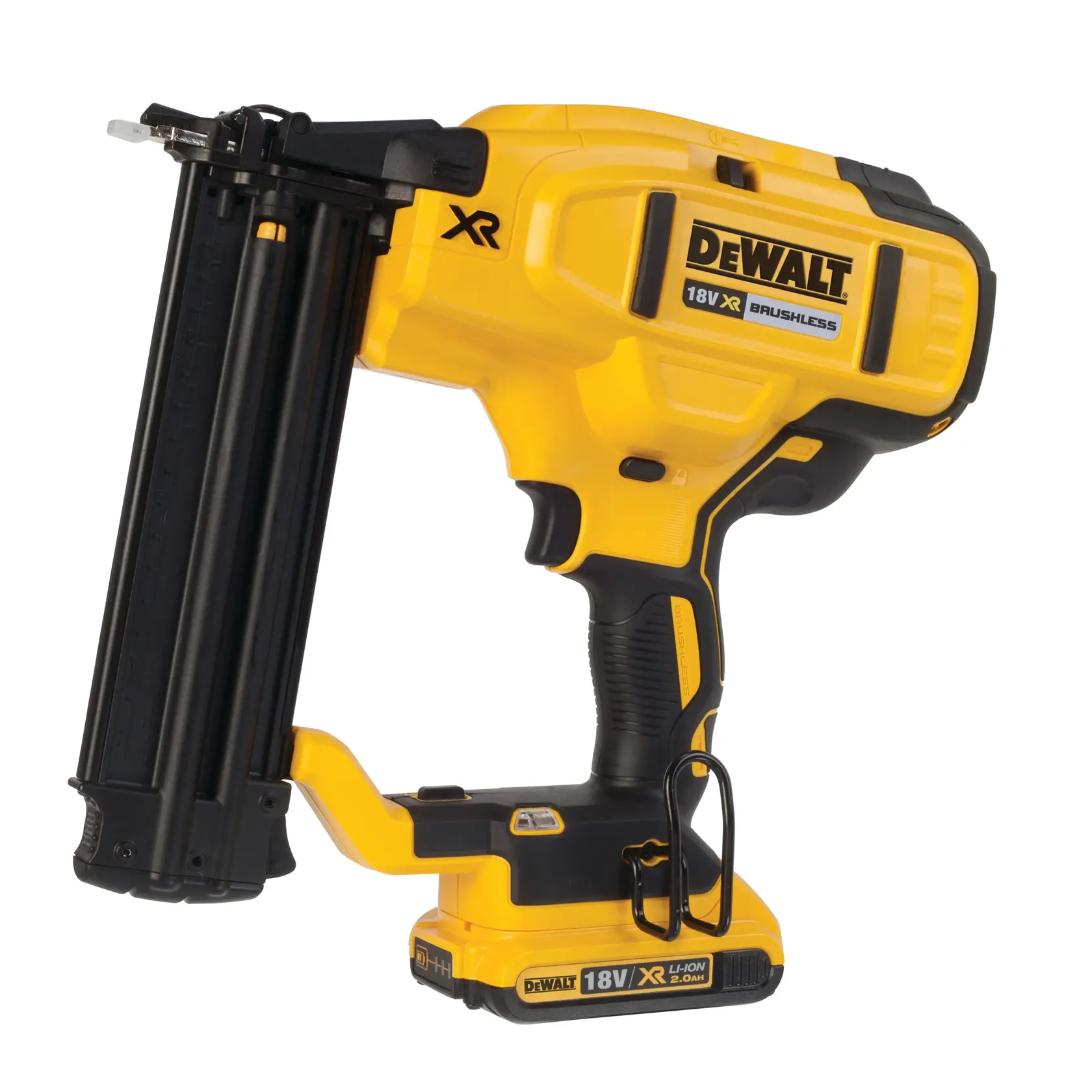 DEWALT® 18V XR® Brushless Second Fix Nailer (2 X 2 Ah) (18 Gauge)