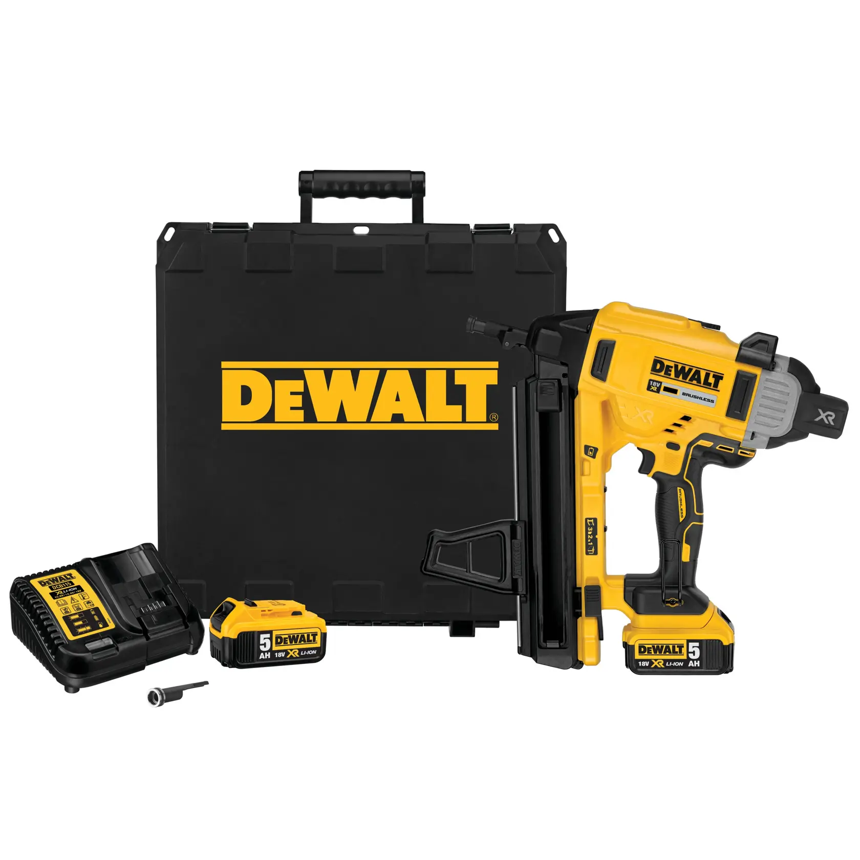 DEWALT® 18V XR® Brushless Concrete Nailer - 2 X 5Ah