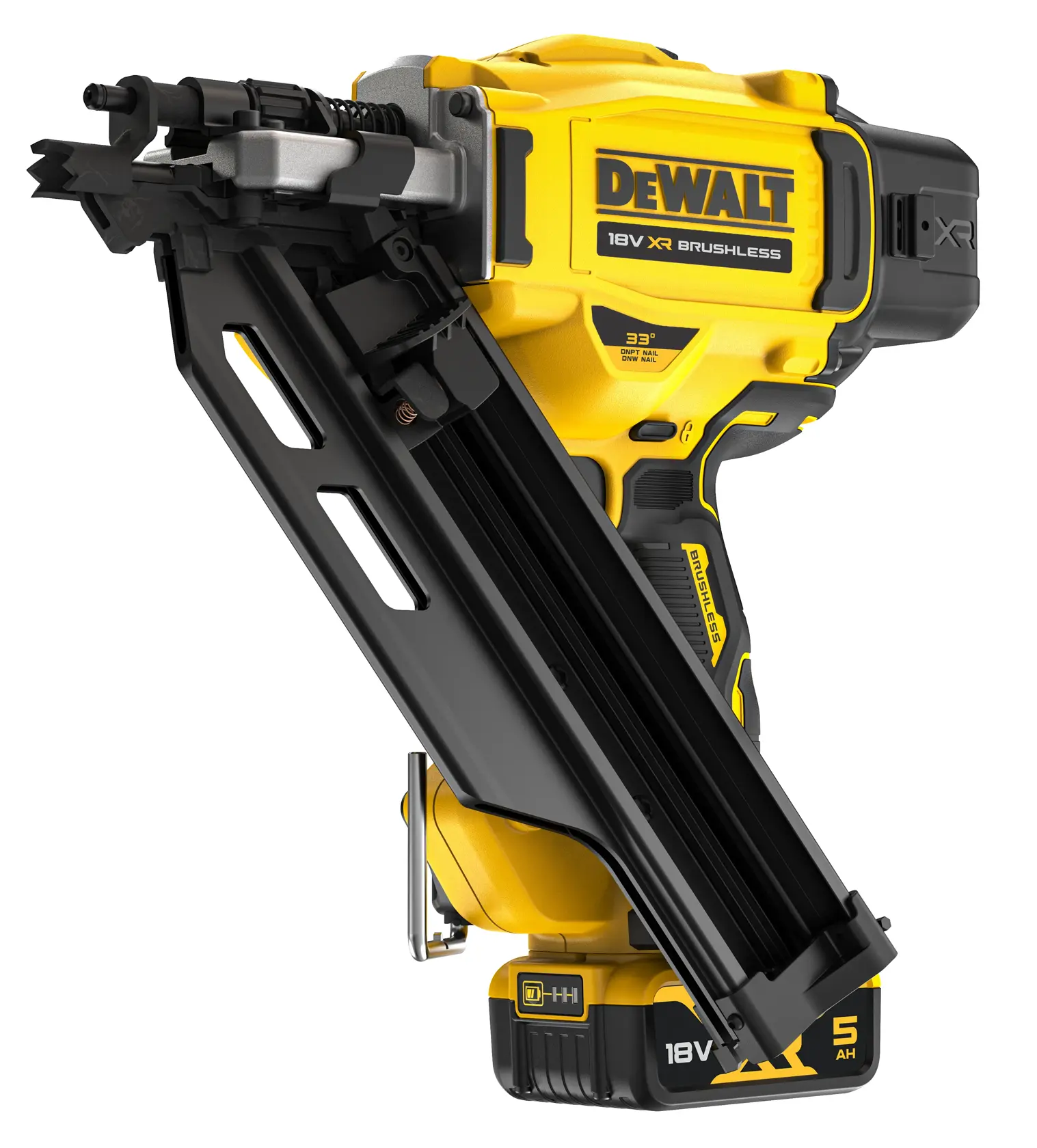DEWALT® 18V XR® Brushless Next Gen Framing Nailer - 2 X 5AH