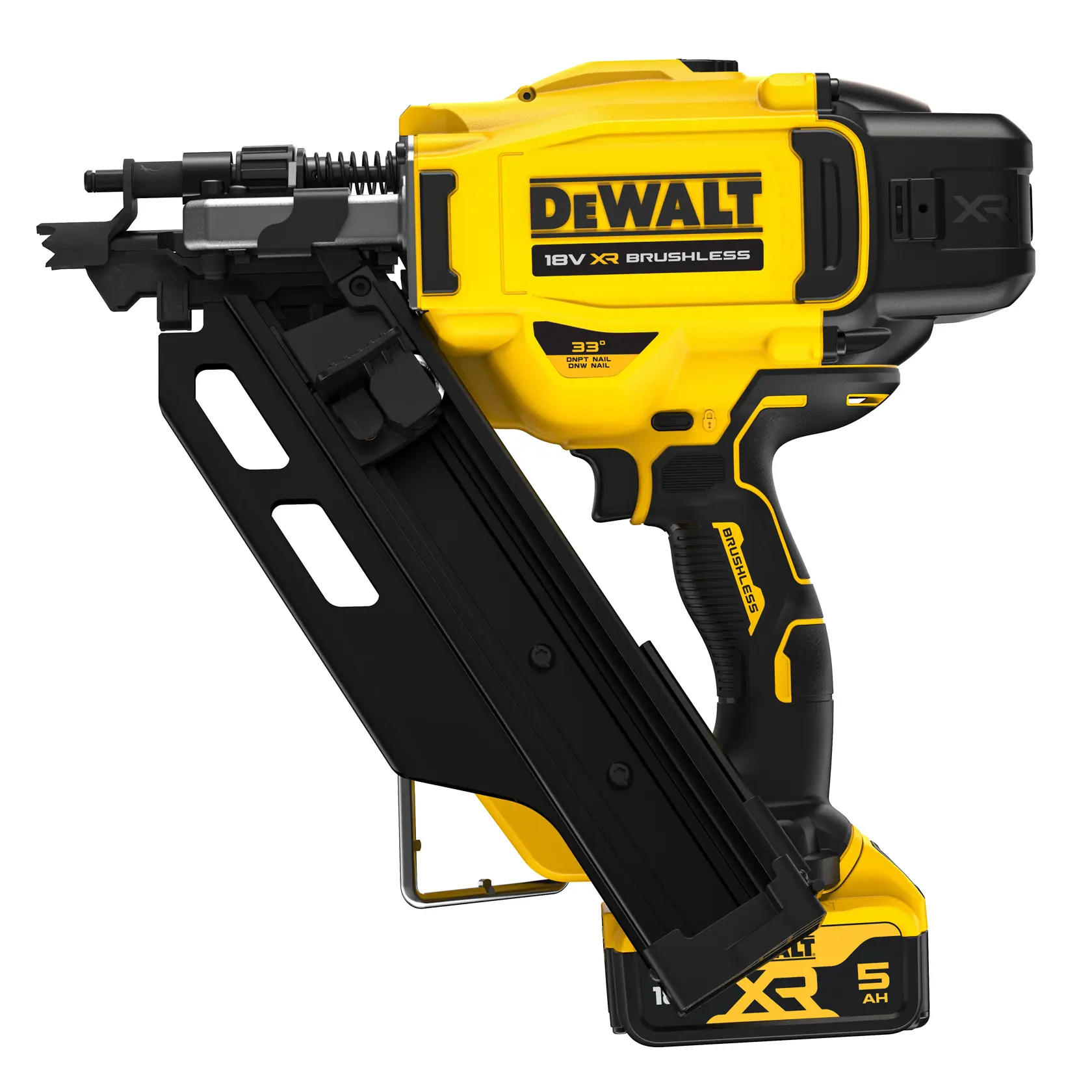 DEWALT® 18V XR® Brushless Next Gen Framing Nailer - 2 X 5AH