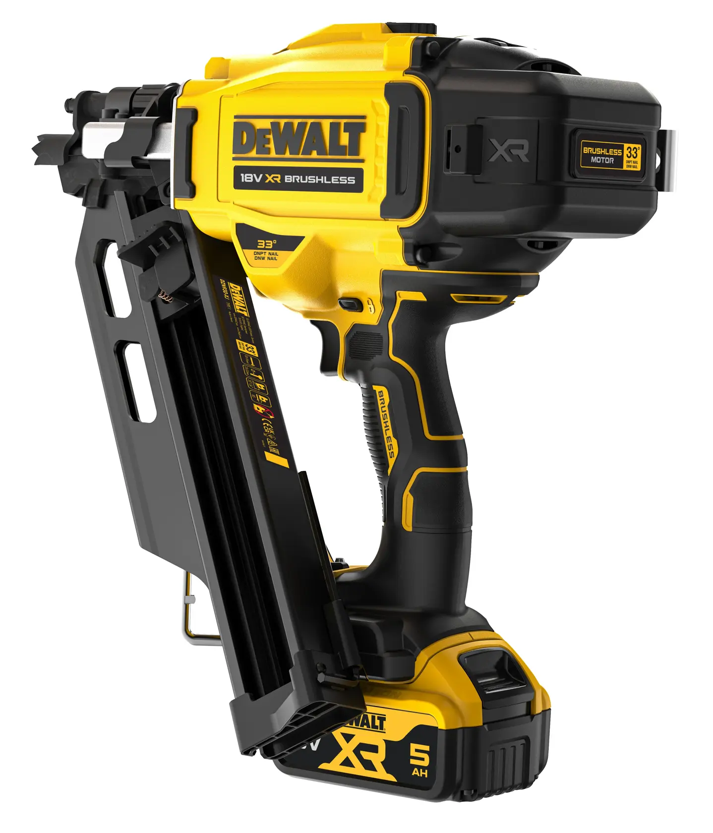 DEWALT® 18V XR® Brushless Next Gen Framing Nailer - 2 X 5AH