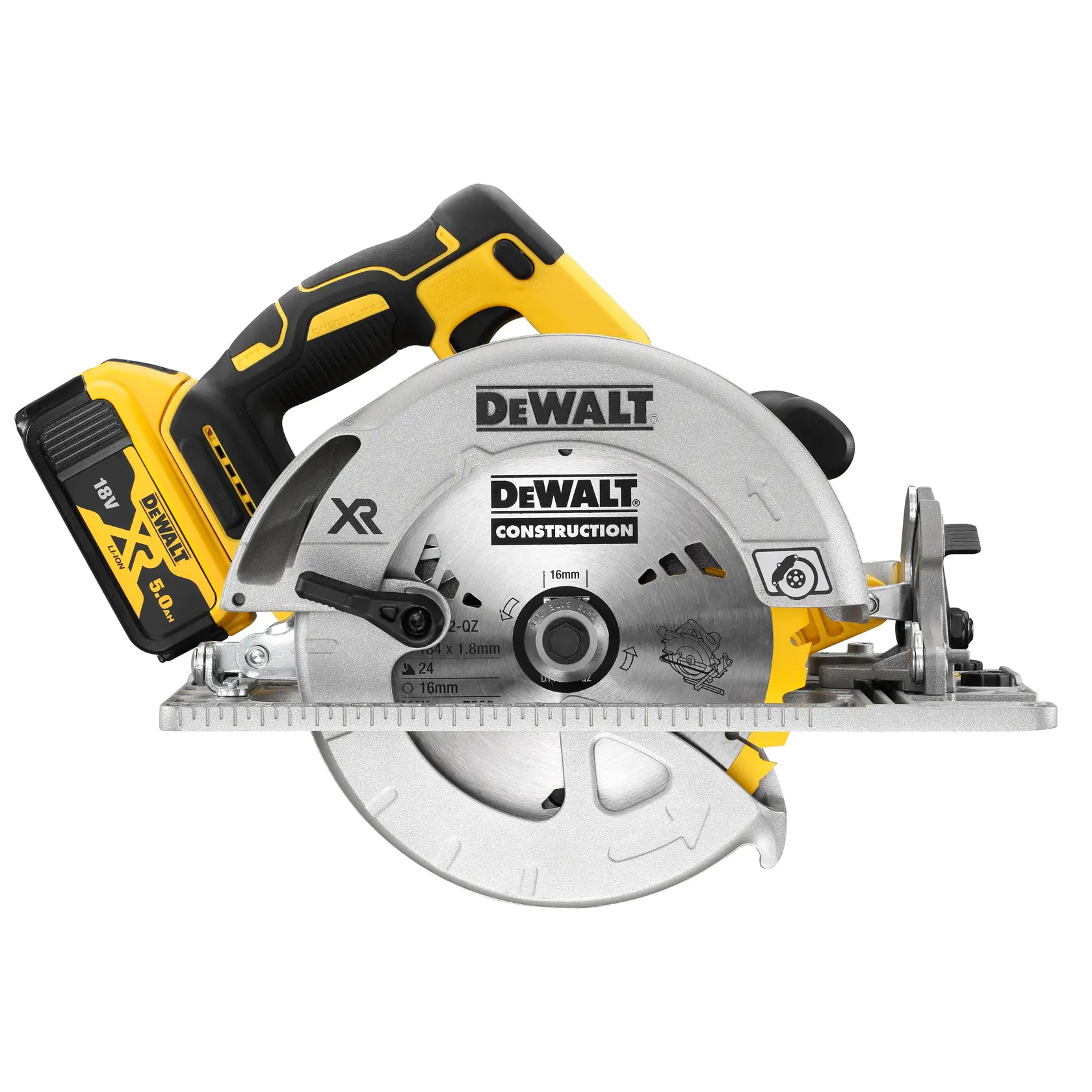 DEWALT® 18V XR® Brushless 184mm Rail Compatible Circular Saw