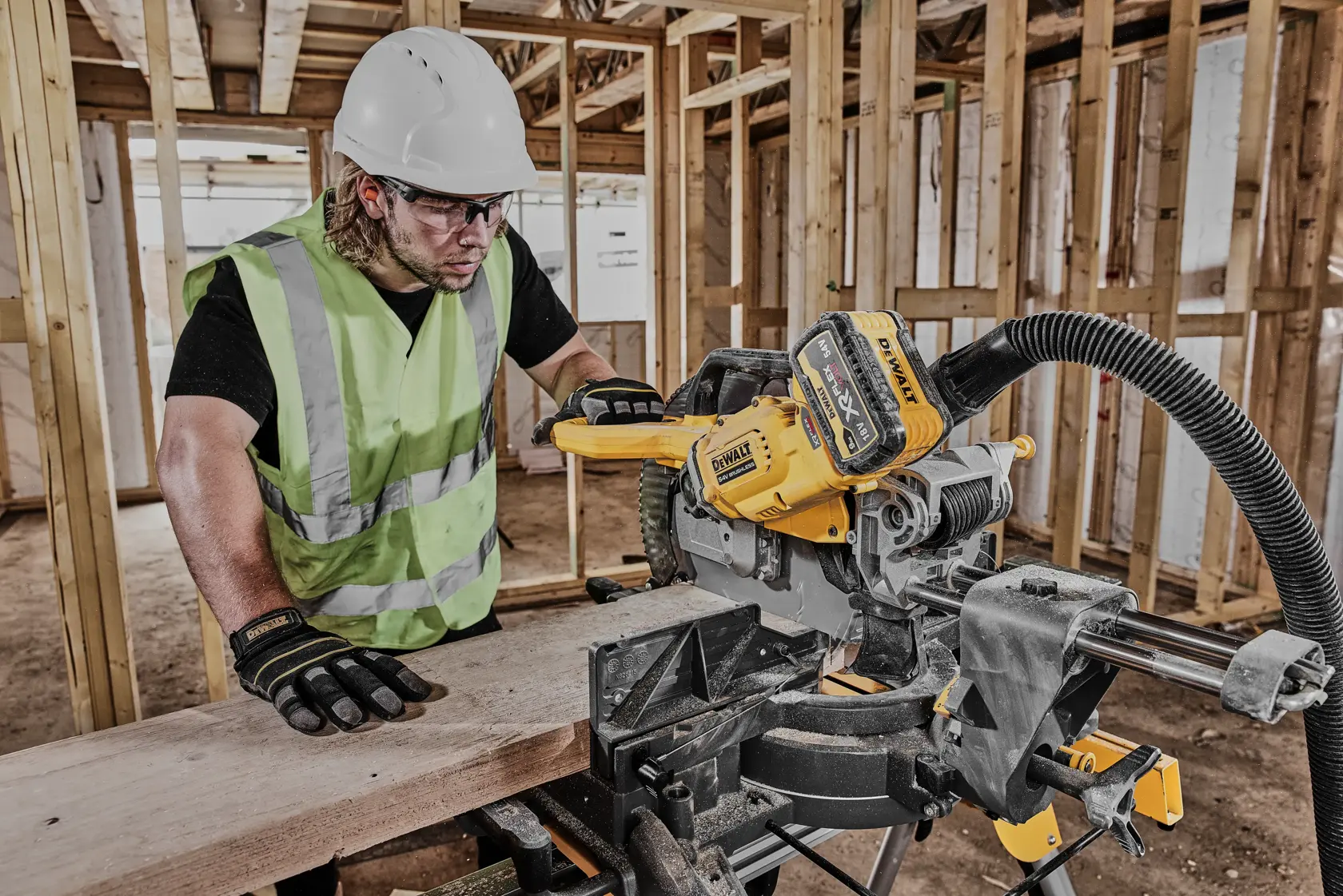 DEWALT® 54V XR FLEXVOLT® 305mm Mitre Saw - 2 x 9Ah