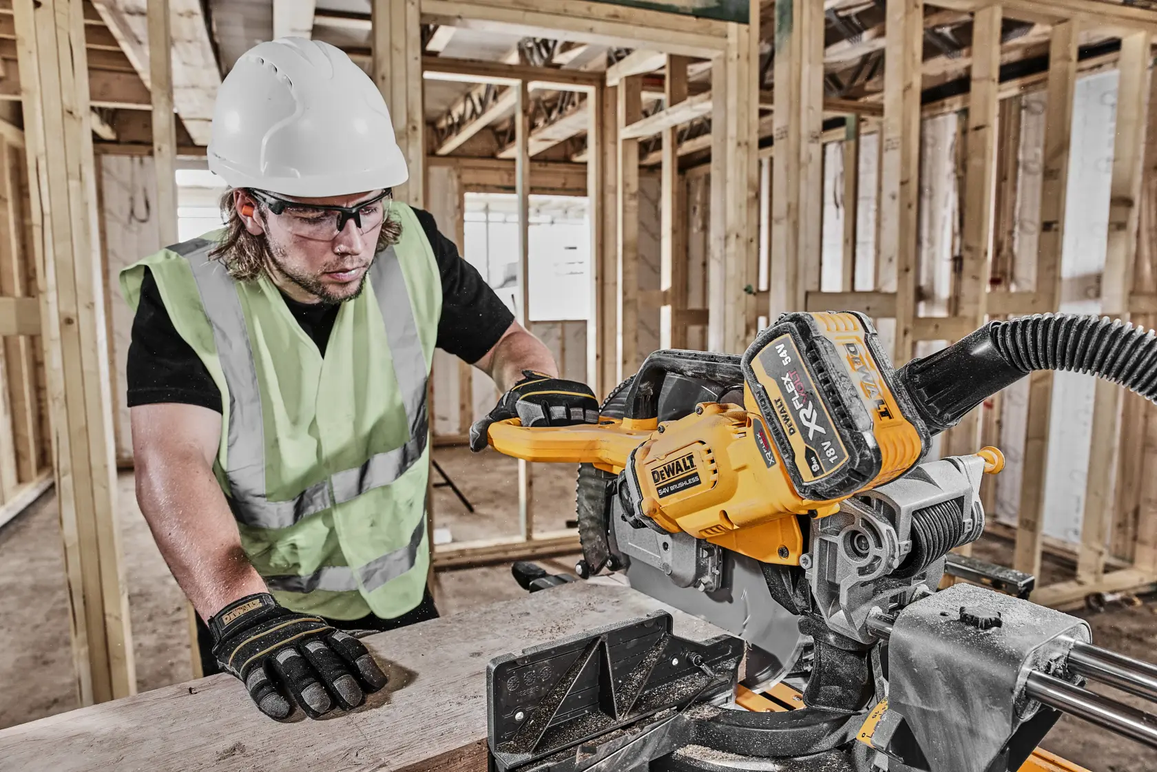 DEWALT® 54V XR FLEXVOLT® 305mm Mitre Saw - 2 x 9Ah