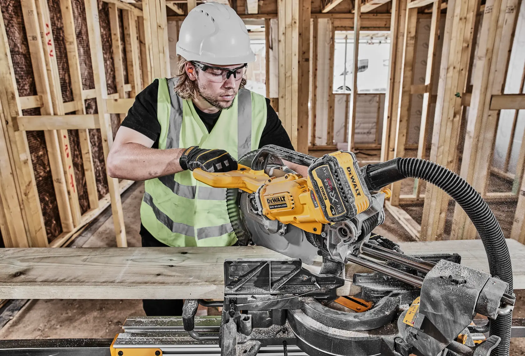 DEWALT® 54V XR FLEXVOLT® 305mm Mitre Saw - 2 x 9Ah