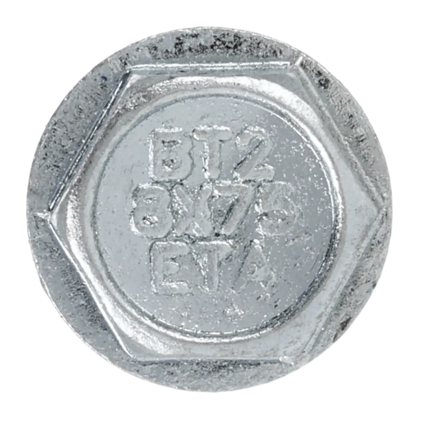 Blue-tip 2 Screw-bolts Hex Head Zinc Plated