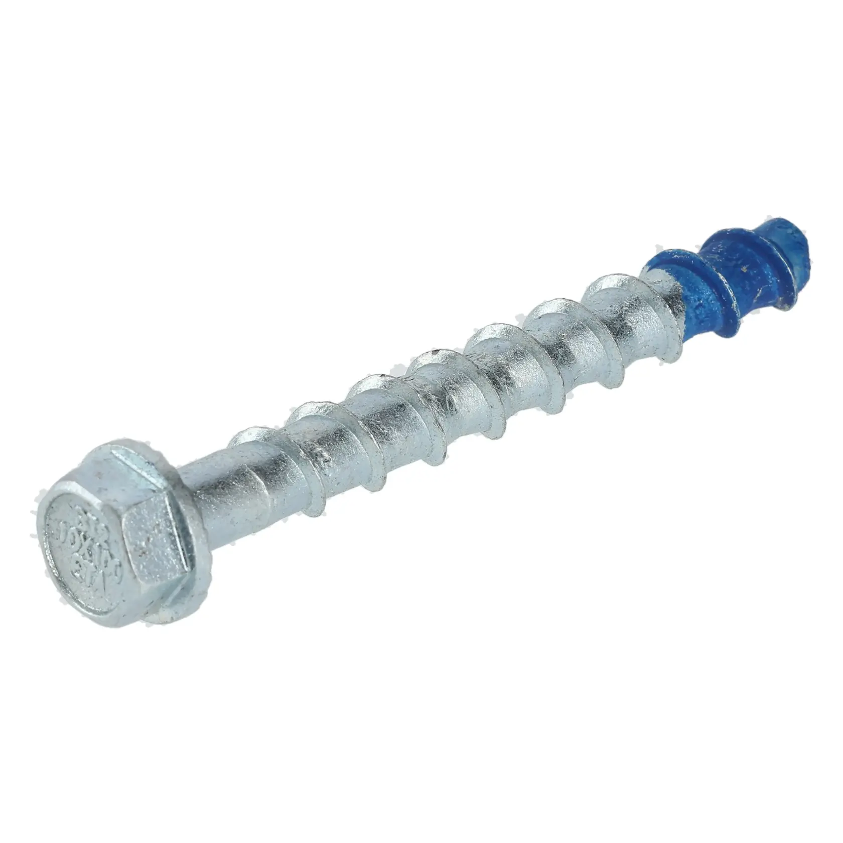 Blue-tip 2 Screw-bolts Hex Head Zinc Plated