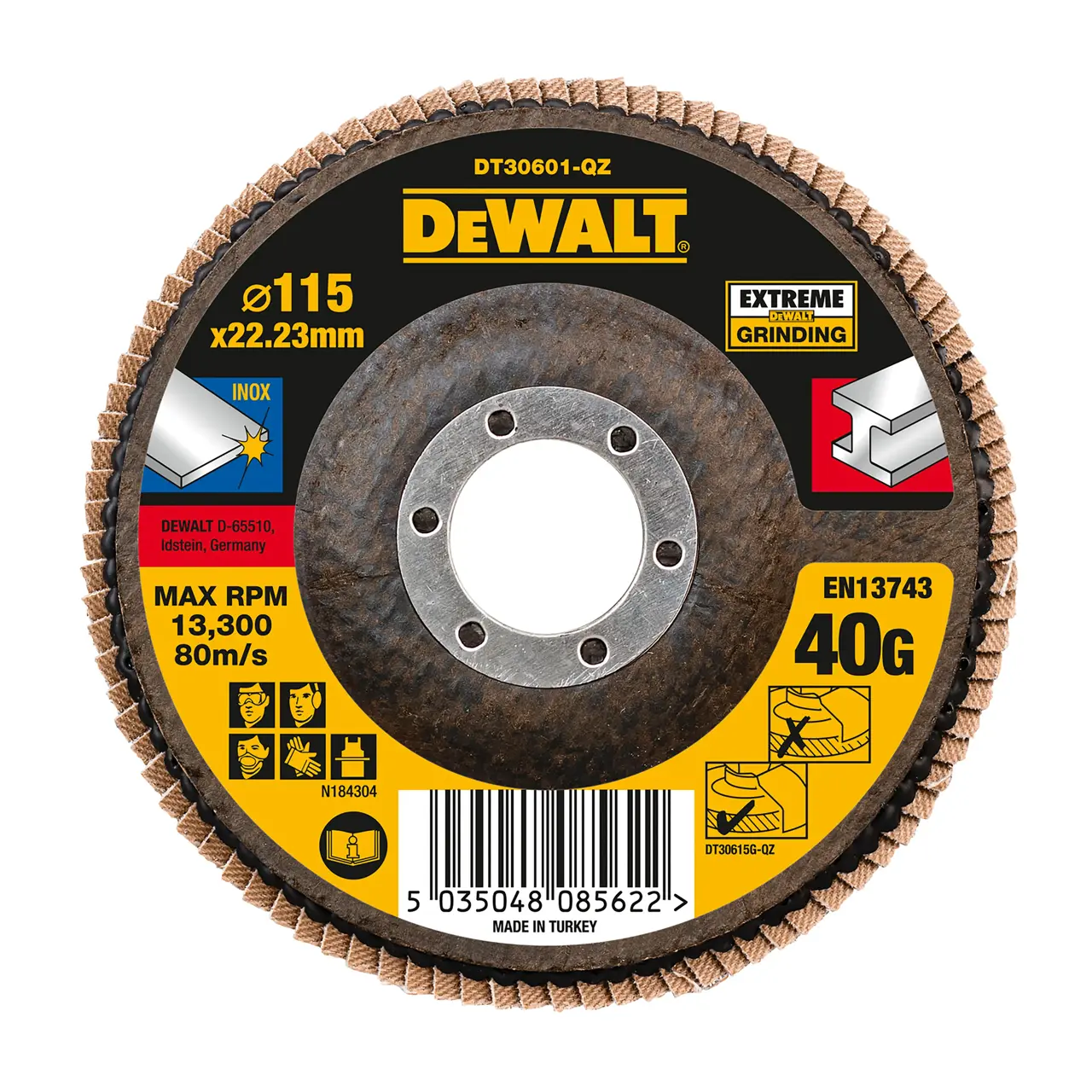 Extreme 115mm 40g T27 Zirconium Oxide Flap Disc