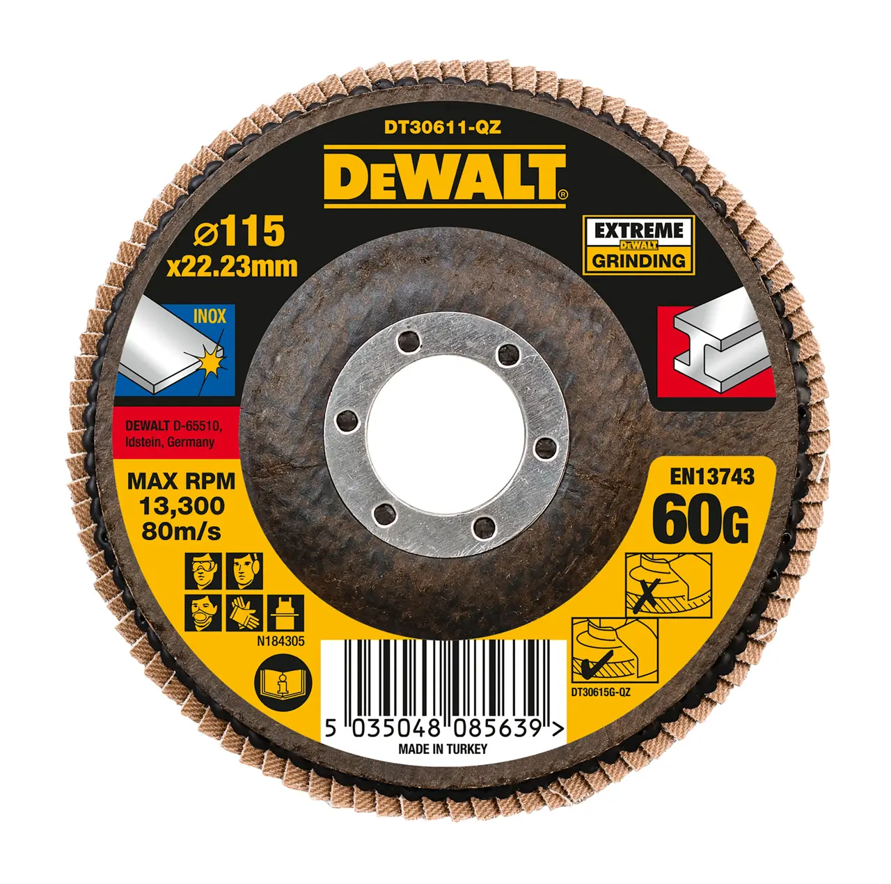 Extreme 115mm 60g T27 Zirconium Oxide Flap Disc