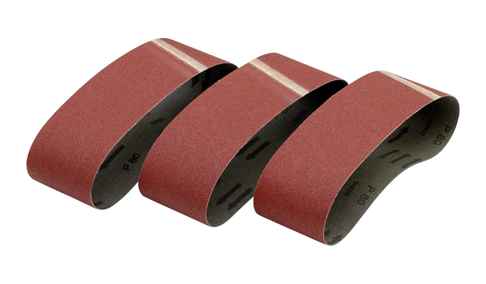 75mm x 533mm 80g Multi Purpose Sanding Belt (3 Pk)