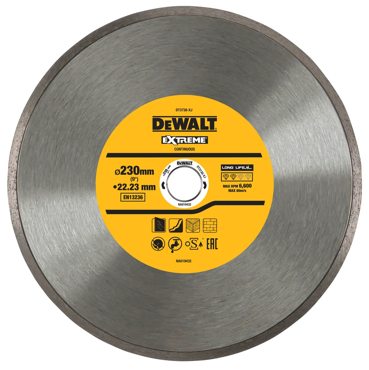 Extreme 230mm x 22.23mm Continuous Tile/ceramics Diamond Wheel