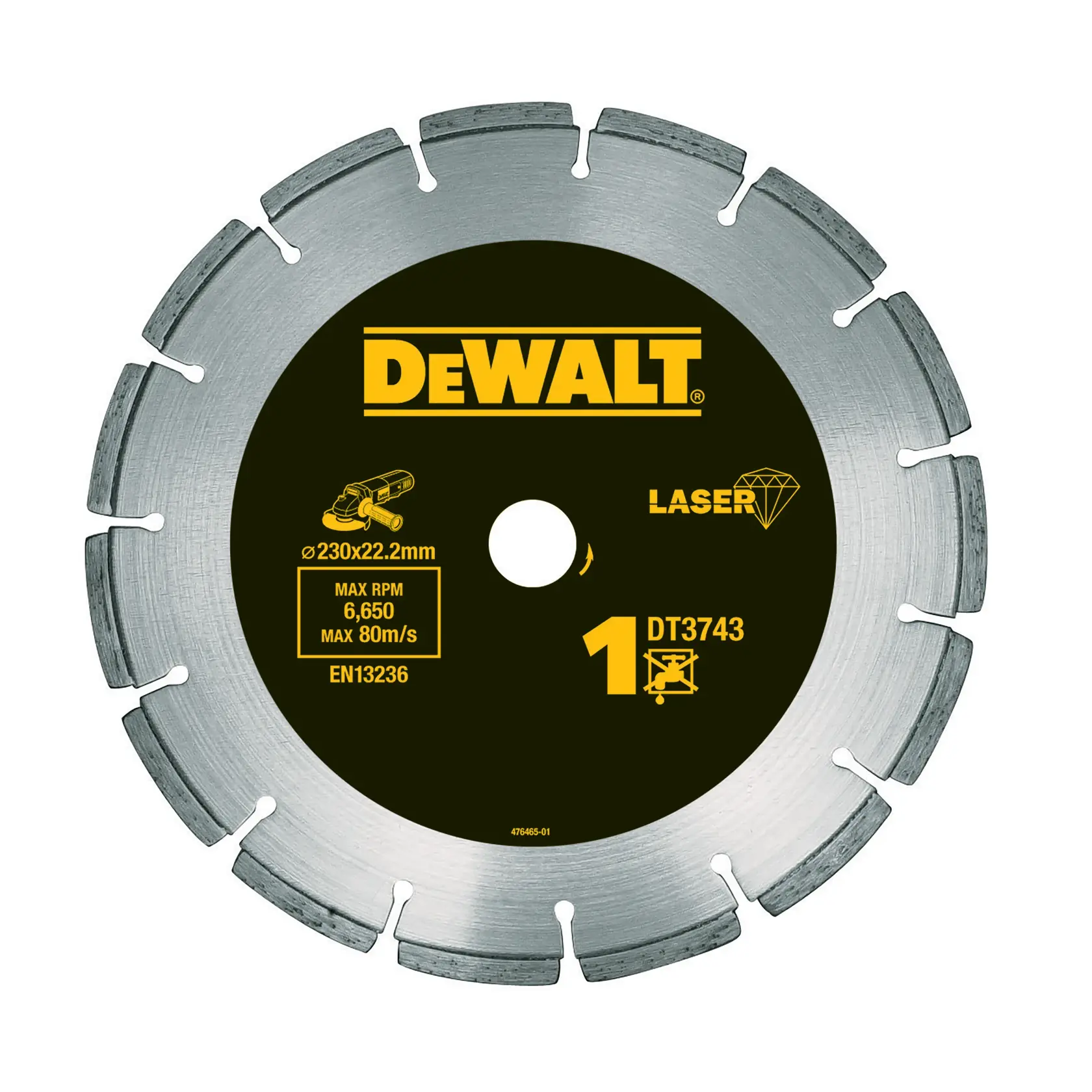 DEWALT circular saw blade for photography, SKUs DT3743-XJ and DT3743 are shown.