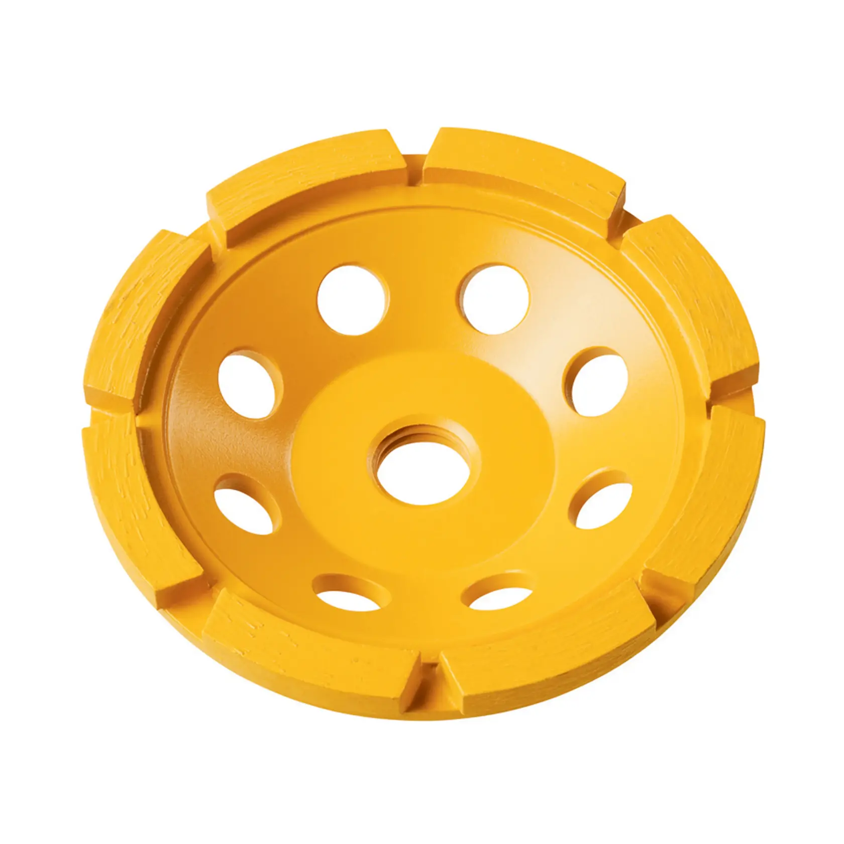 Grafik mit DEWALT XTREME Sub-Compact Series Branding und dem Slogan 'Kompakt und leistungsstark' auf gelbem Hintergrund.