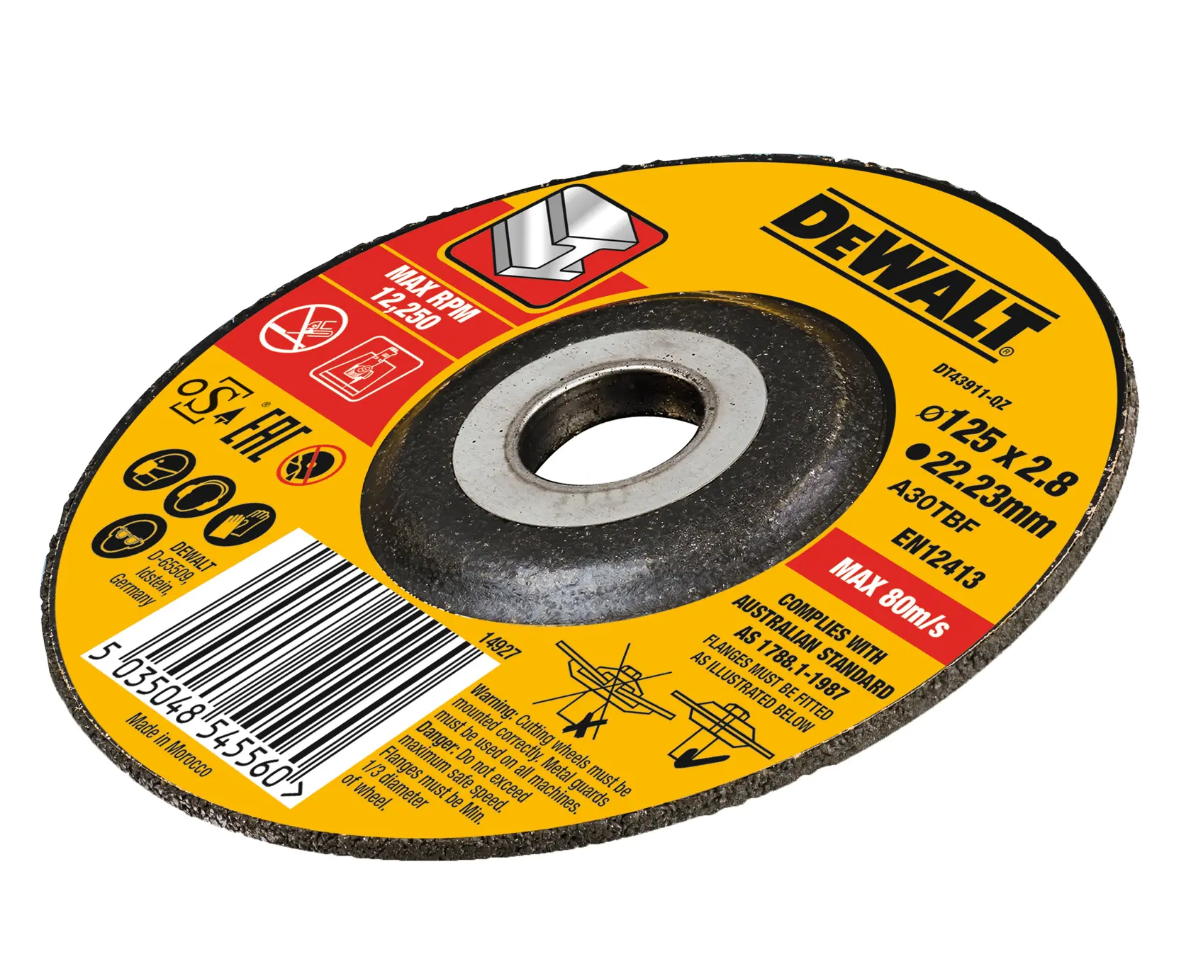 Graphic showing DEWALT XTREME Sub-Compact Series branding with the slogan 'Compact and Performance Packed' on a yellow background.