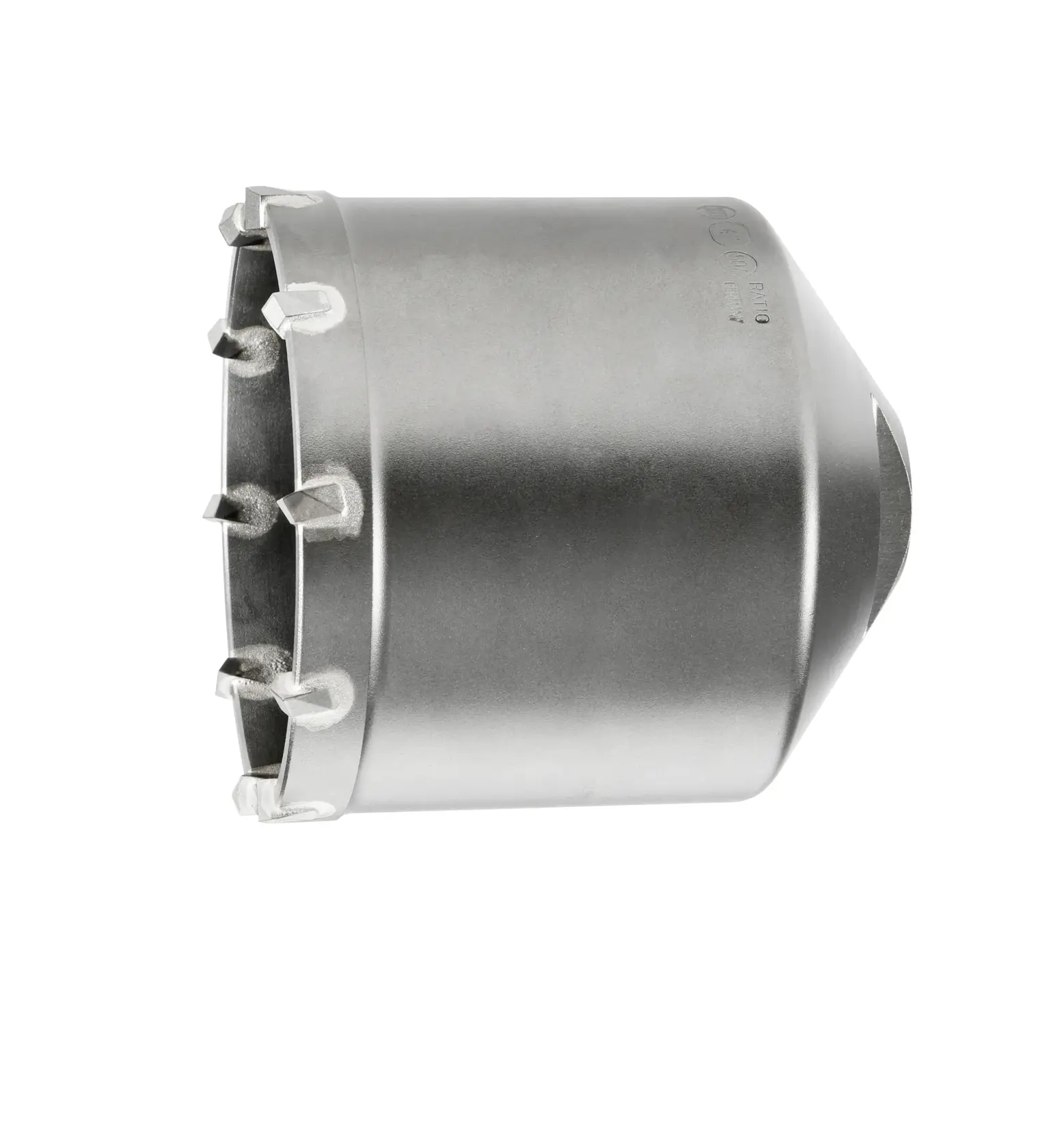 DEWALT DT6765 metal core bit with carbide teeth for drilling, shown against a white background.