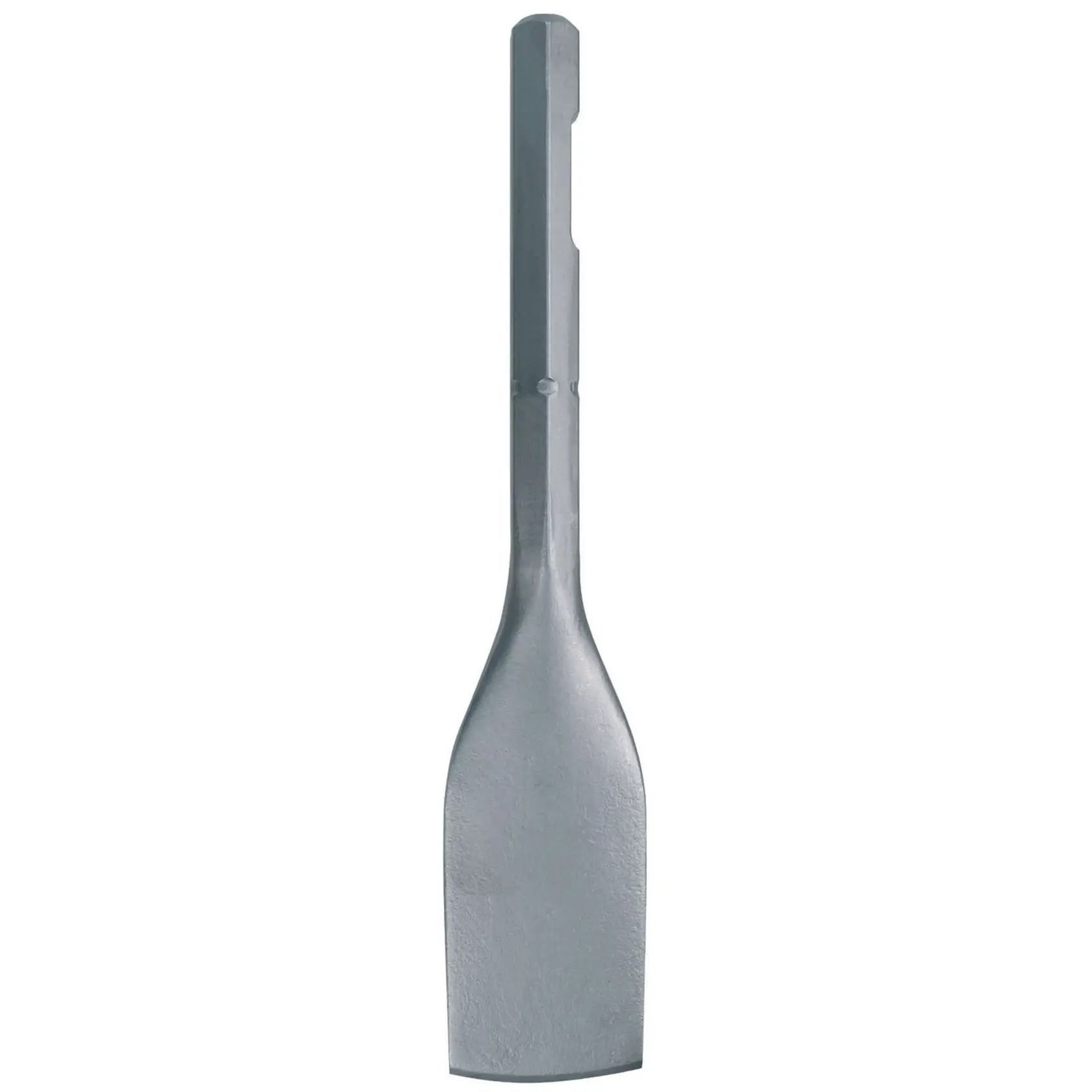 Metalwide flat chisel accessory for power tools, DEWALT brand, suitable for demolition or chiseling tasks.