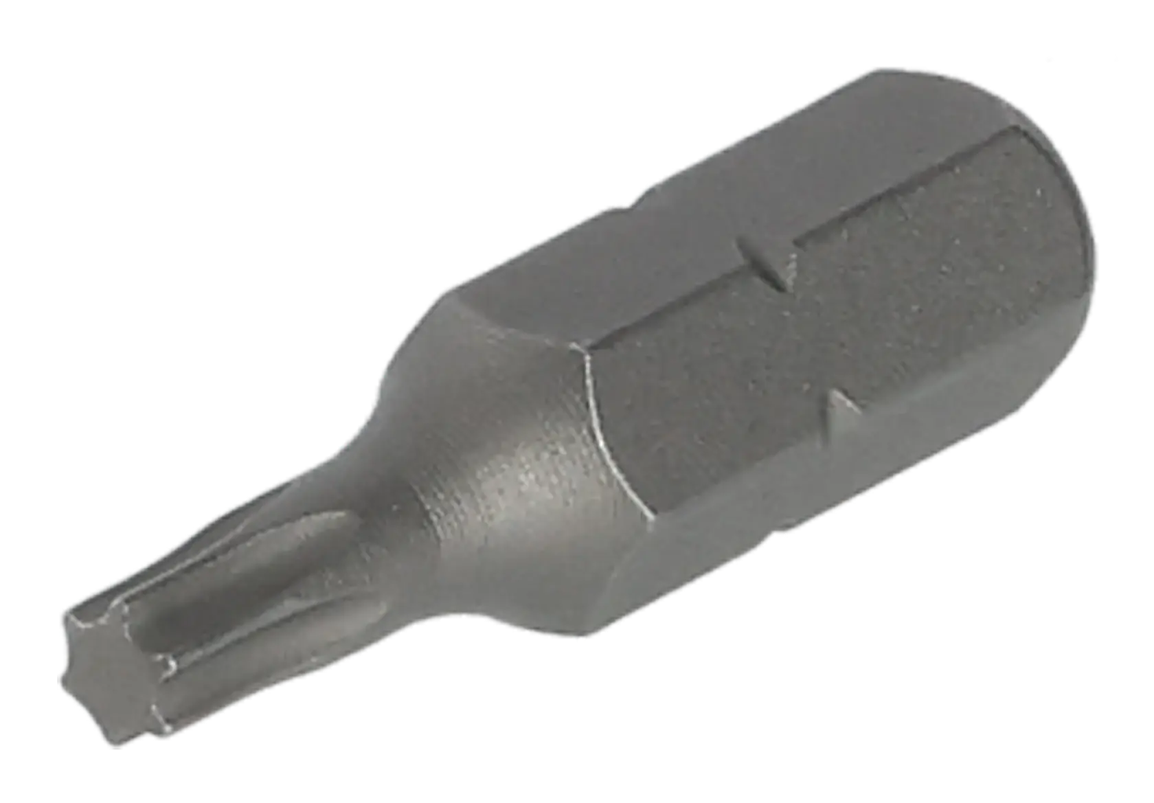 A DEWALT Torx screwdriver bit with a hex shank, designed for use with power tools.