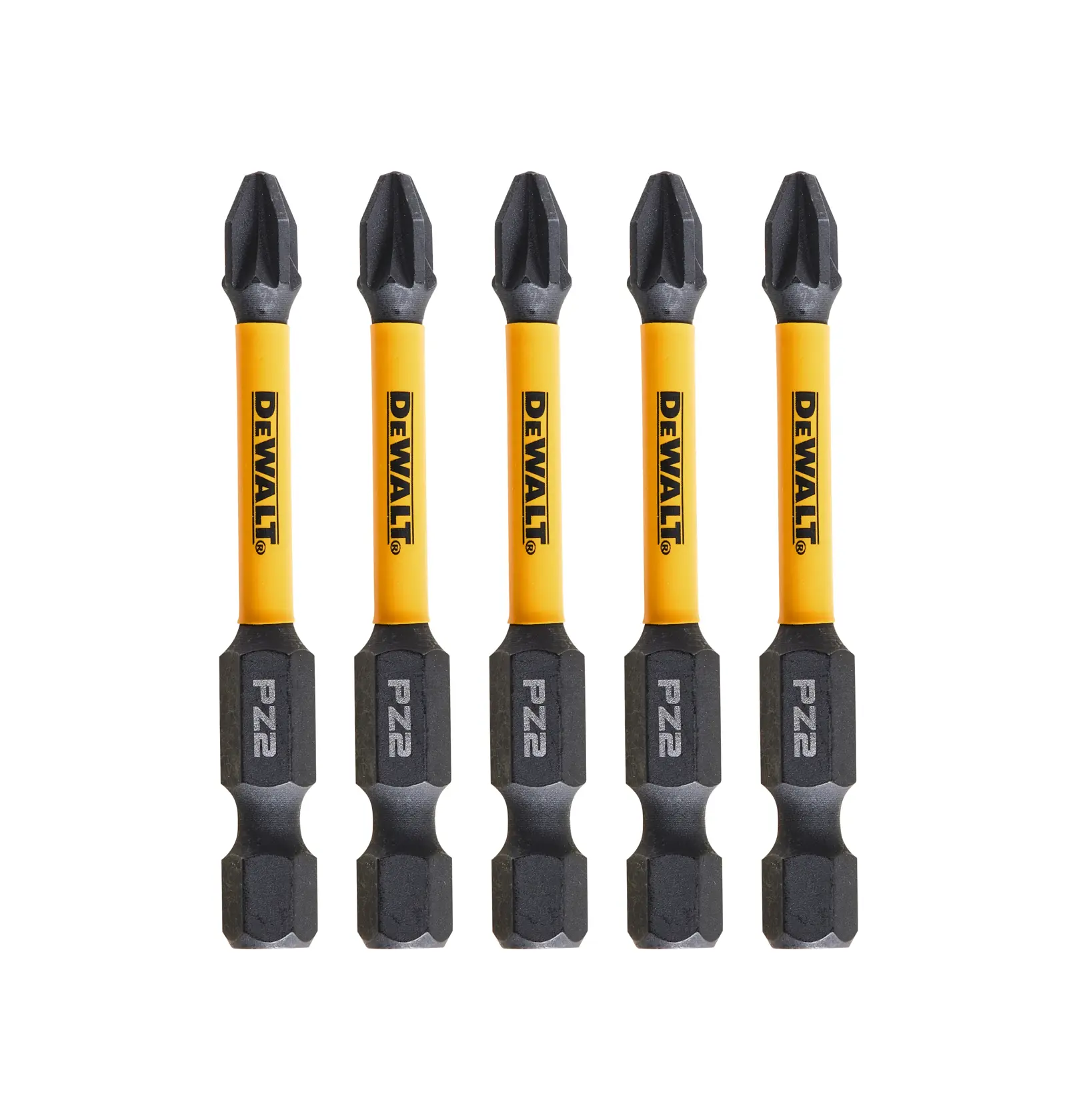 Graphique montrant la marque DEWALT XTREME Sub-Compact Series avec le slogan 'Compact et performance garantie' sur un fond jaune.