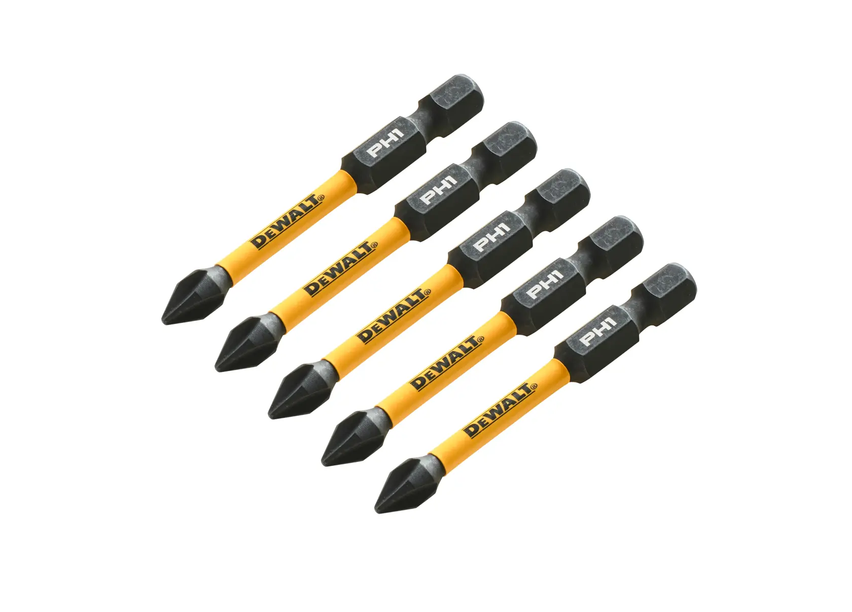 Graphique montrant la marque DEWALT XTREME Sub-Compact Series avec le slogan 'Compact et performance garantie' sur un fond jaune.