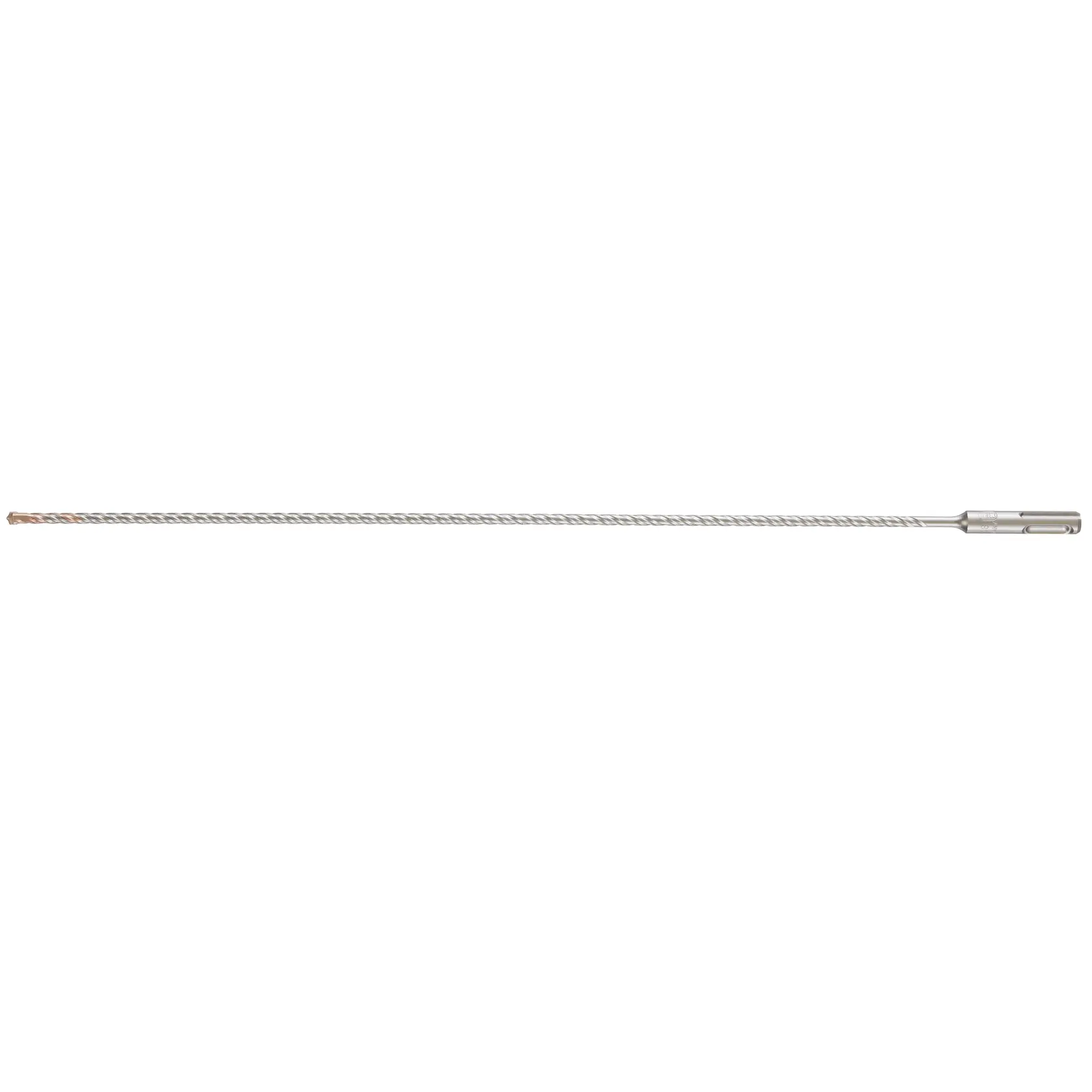 Photo of DEWALT DT9513 long silver masonry drill bit, spiral fluted, product category Photography, SKU DT9513.