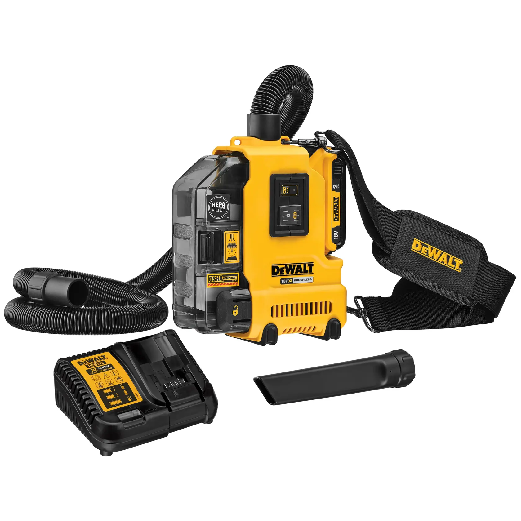 18V XR® Universal Dust Extractor - 1 X 2Ah